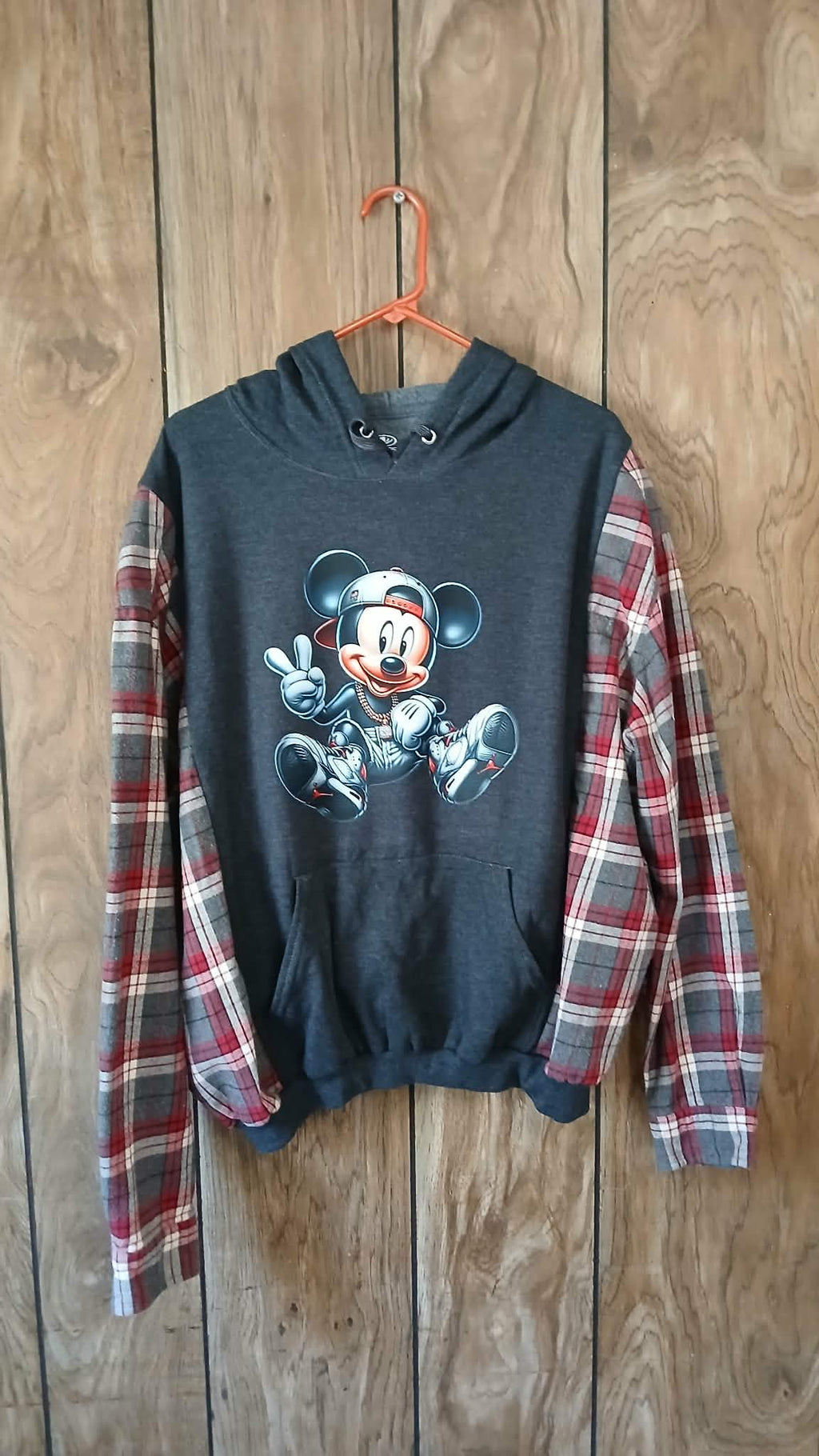 reworked mickey hoodie